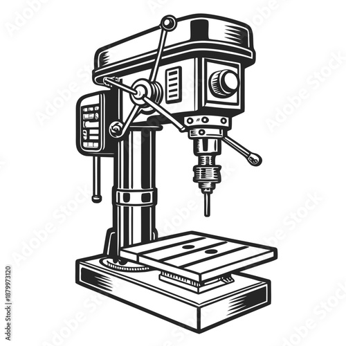 Industrial drilling machine