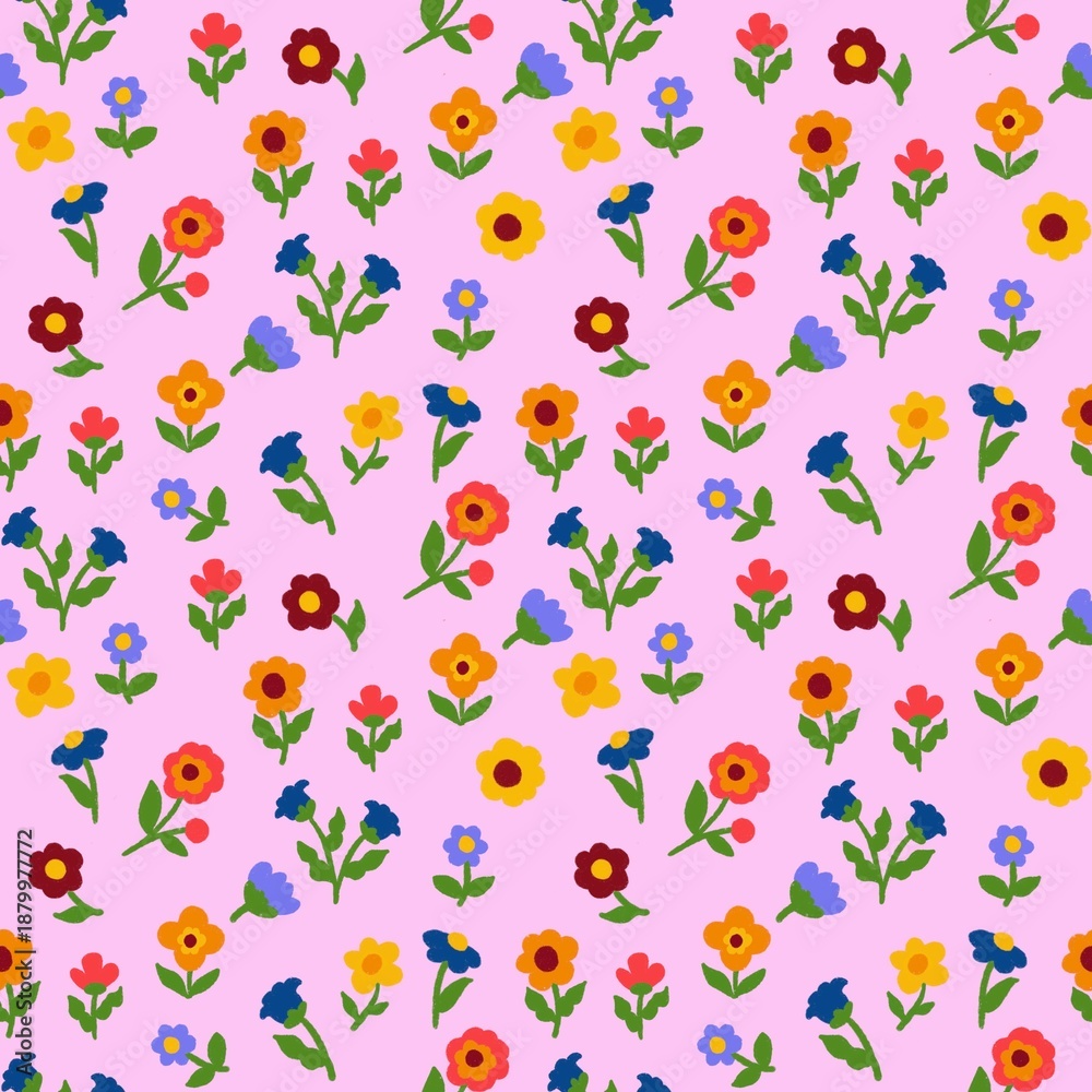 Fototapeta premium seamless floral pattern 12/07