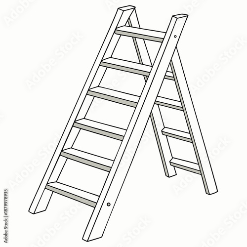 Wooden ladder