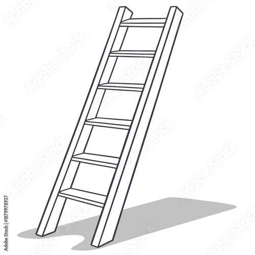 Wooden ladder