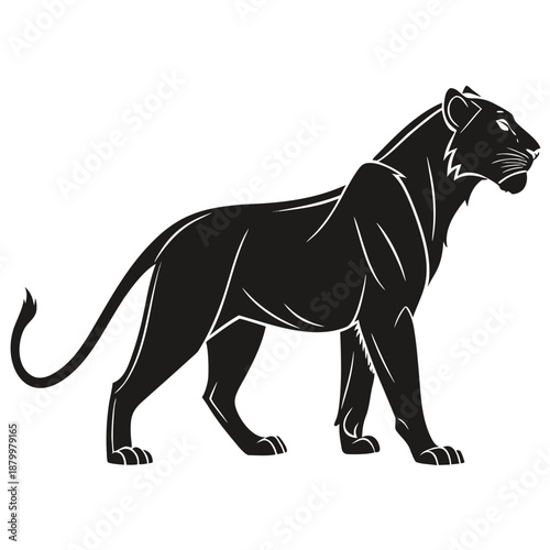 Black panther silhouette
