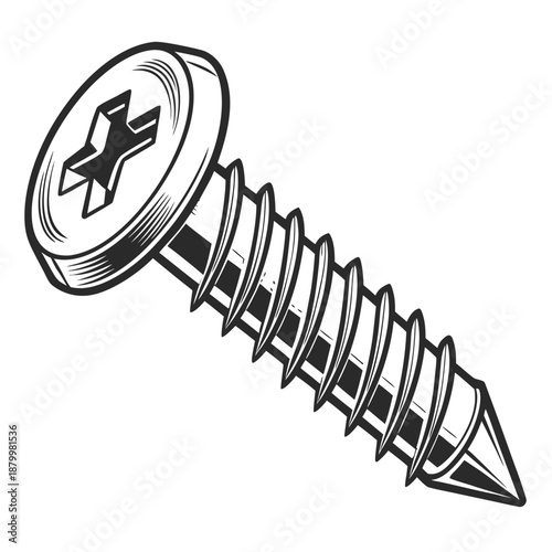 Close-up of a screw