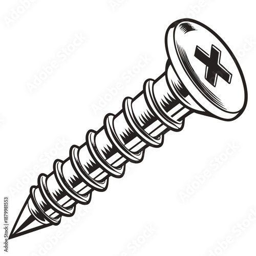 Illustrated screw