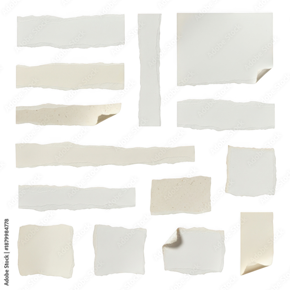 Naklejka premium set of paper sheets