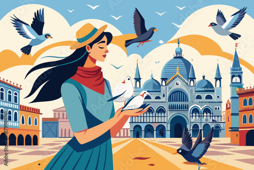 venice carnival in the morning