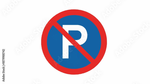 No Parking Sign Graphic.