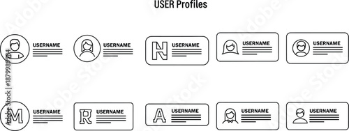 Collection of vintage style rubber stamps with various text phrases and designs