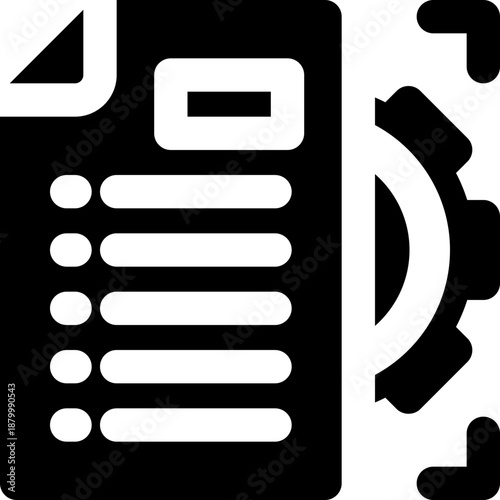 project management glyph icon. Strong and solid vector icon for websites, mobile interfaces, presentations, and visual branding. High quality and easy to edit.