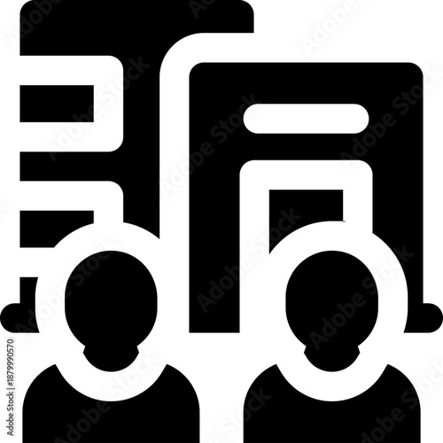 joint venture glyph icon. Strong and solid vector icon for websites, mobile interfaces, presentations, and visual branding. High quality and easy to edit.