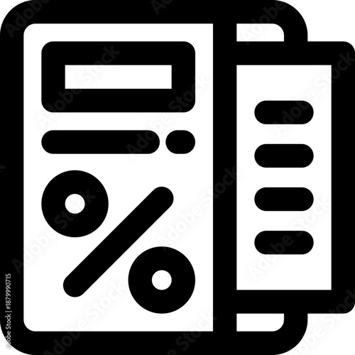 taxes line icon. Clean and minimalist vector icon for websites, mobile apps, presentations, and logos. Fully scalable and customizable for any project.