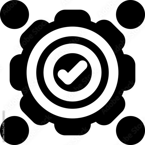 management glyph icon. Strong and solid vector icon for websites, mobile interfaces, presentations, and visual branding. High quality and easy to edit.