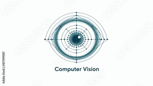 Computer Vision Technology Abstract Eye Symbol.