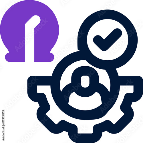 competence duotone icon. Sleek and modern vector icon for websites, mobile apps, marketing materials, and corporate design. Fully scalable and ready to use.