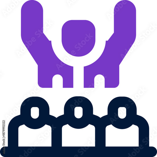 leadership duotone icon. Sleek and modern vector icon for websites, mobile apps, marketing materials, and corporate design. Fully scalable and ready to use.