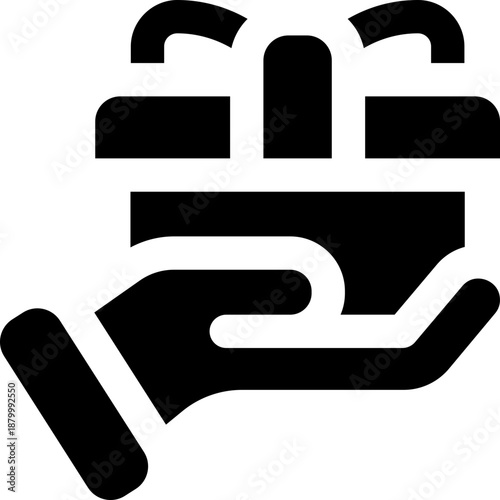 giveaway line icon. Clean and minimalist vector icon for websites, mobile apps, presentations, and logos. Fully scalable and customizable for any project.