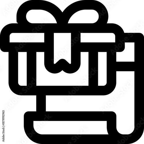 wishlist line icon. Clean and minimalist vector icon for websites, mobile apps, presentations, and logos. Fully scalable and customizable for any project.