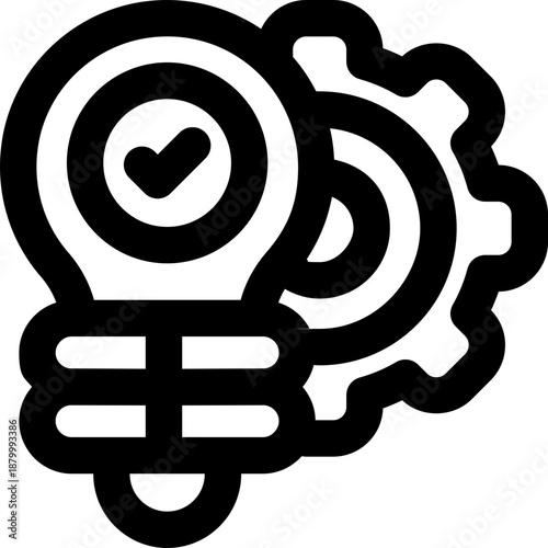 innovation line icon. Clean and minimalist vector icon for websites, mobile apps, presentations, and logos. Fully scalable and customizable for any project.