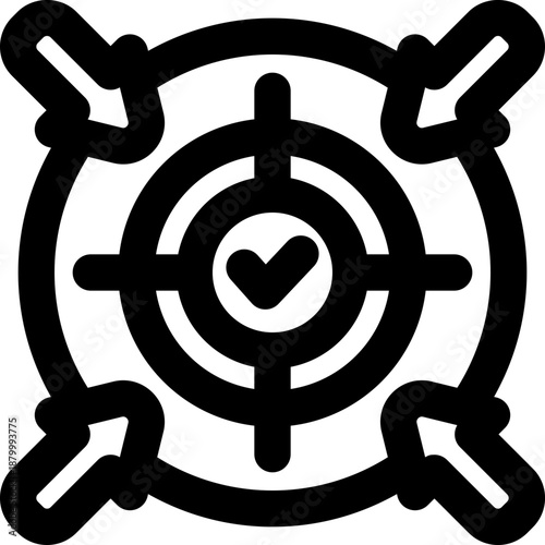 concentrate line icon. Clean and minimalist vector icon for websites, mobile apps, presentations, and logos. Fully scalable and customizable for any project.