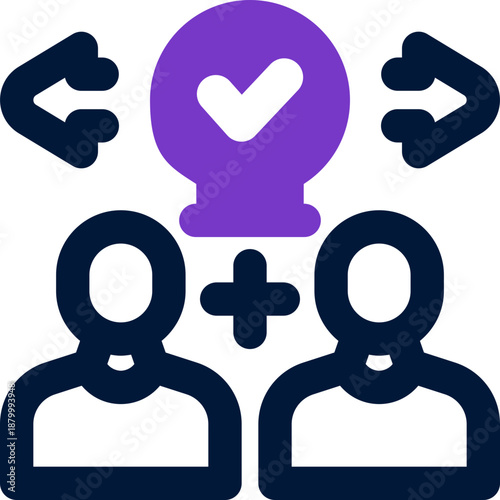 think different duotone icon. Sleek and modern vector icon for websites, mobile apps, marketing materials, and corporate design. Fully scalable and ready to use.