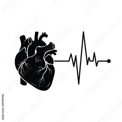 Heart Beat ECG Concept