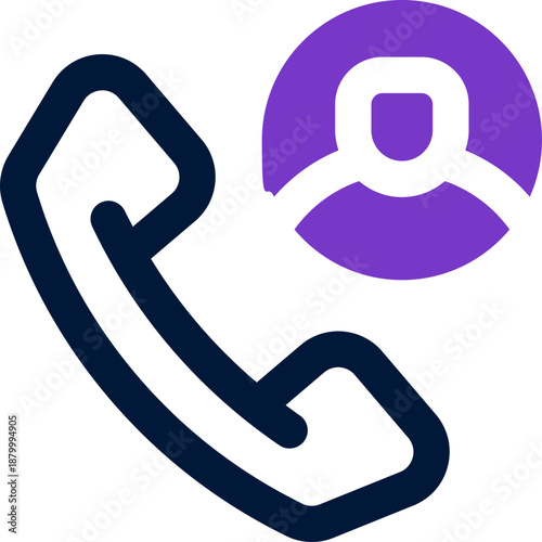 call duotone icon. Sleek and modern vector icon for websites, mobile apps, marketing materials, and corporate design. Fully scalable and ready to use.