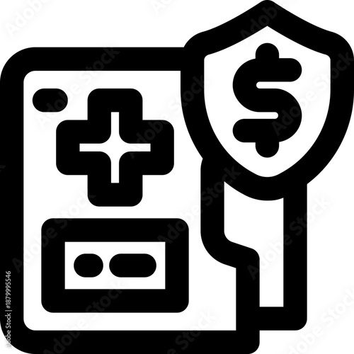 medical history line icon. Clean and minimalist vector icon for websites, mobile apps, presentations, and logos. Fully scalable and customizable for any project.