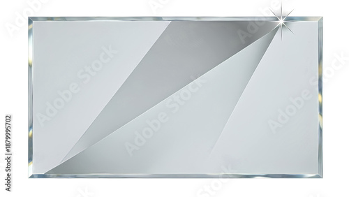 Luxury crystal glass plate with sparkling edge