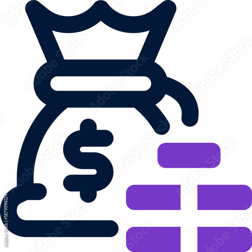 deposit duotone icon. Sleek and modern vector icon for websites, mobile apps, marketing materials, and corporate design. Fully scalable and ready to use.