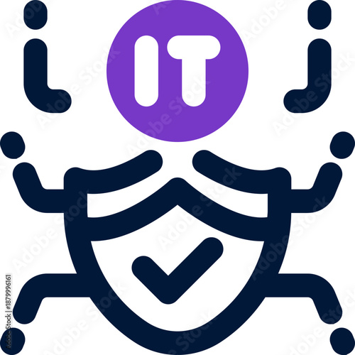 insurtech duotone icon. Sleek and modern vector icon for websites, mobile apps, marketing materials, and corporate design. Fully scalable and ready to use.