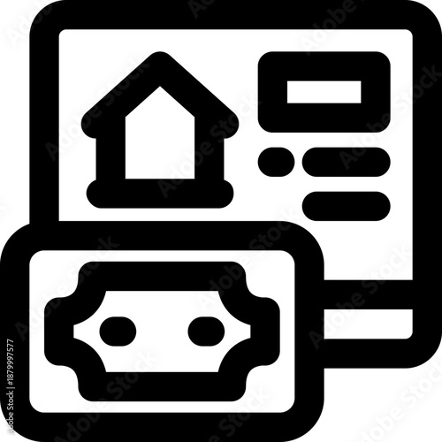 collateral line icon. Clean and minimalist vector icon for websites, mobile apps, presentations, and logos. Fully scalable and customizable for any project.