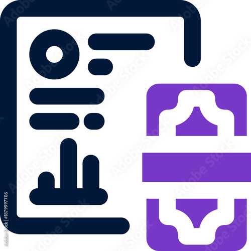 budget duotone icon. Sleek and modern vector icon for websites, mobile apps, marketing materials, and corporate design. Fully scalable and ready to use.