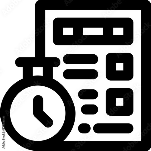 sla line icon. Clean and minimalist vector icon for websites, mobile apps, presentations, and logos. Fully scalable and customizable for any project.