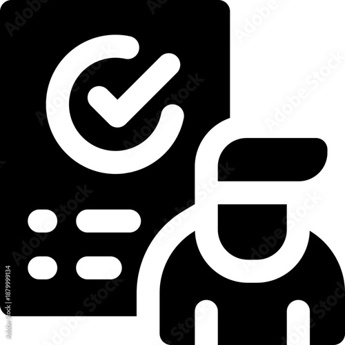 contract glyph icon. Strong and solid vector icon for websites, mobile interfaces, presentations, and visual branding. High quality and easy to edit.