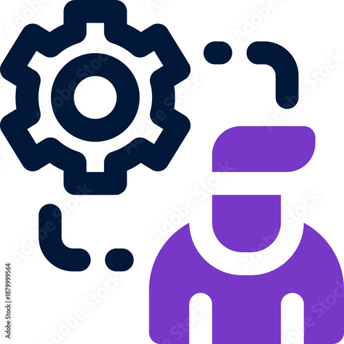 manager duotone icon. Sleek and modern vector icon for websites, mobile apps, marketing materials, and corporate design. Fully scalable and ready to use.