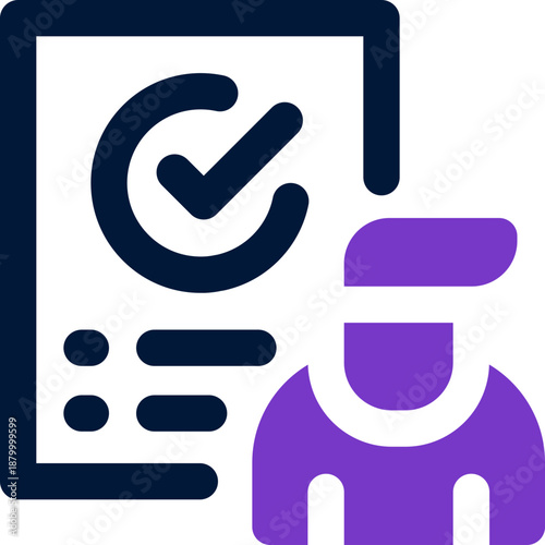 contract duotone icon. Sleek and modern vector icon for websites, mobile apps, marketing materials, and corporate design. Fully scalable and ready to use.