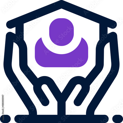 welfare duotone icon. Sleek and modern vector icon for websites, mobile apps, marketing materials, and corporate design. Fully scalable and ready to use.