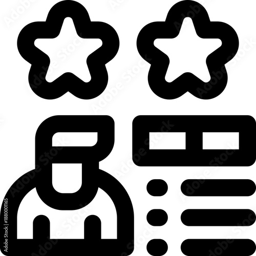 review line icon. Clean and minimalist vector icon for websites, mobile apps, presentations, and logos. Fully scalable and customizable for any project.