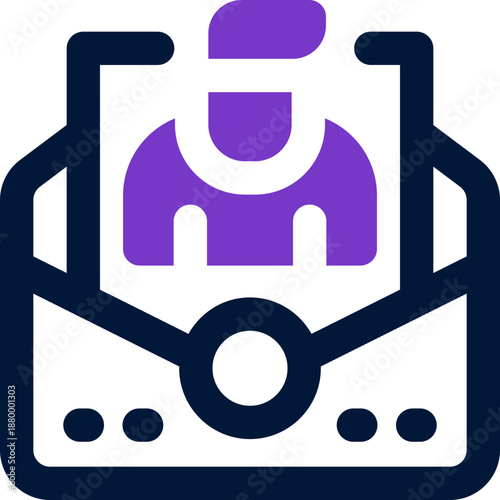 email duotone icon. Sleek and modern vector icon for websites, mobile apps, marketing materials, and corporate design. Fully scalable and ready to use.