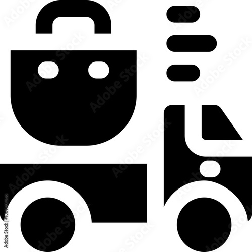 free shipping glyph icon. Strong and solid vector icon for websites, mobile interfaces, presentations, and visual branding. High quality and easy to edit.