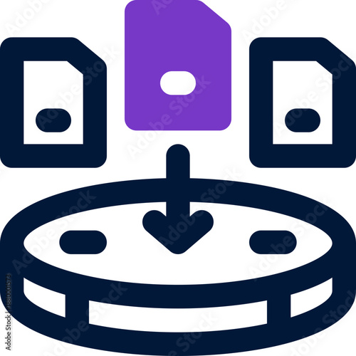 data collection duotone icon. Sleek and modern vector icon for websites, mobile apps, marketing materials, and corporate design. Fully scalable and ready to use.