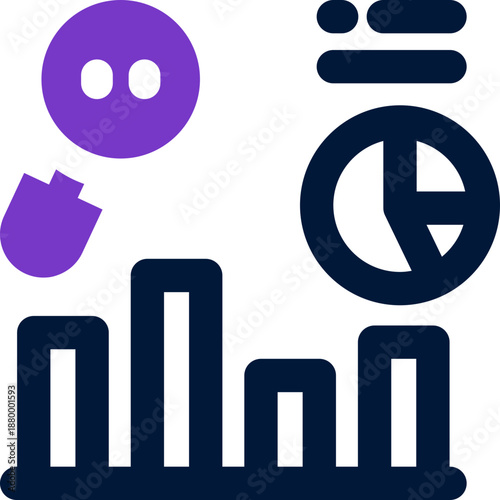 analysis duotone icon. Sleek and modern vector icon for websites, mobile apps, marketing materials, and corporate design. Fully scalable and ready to use.