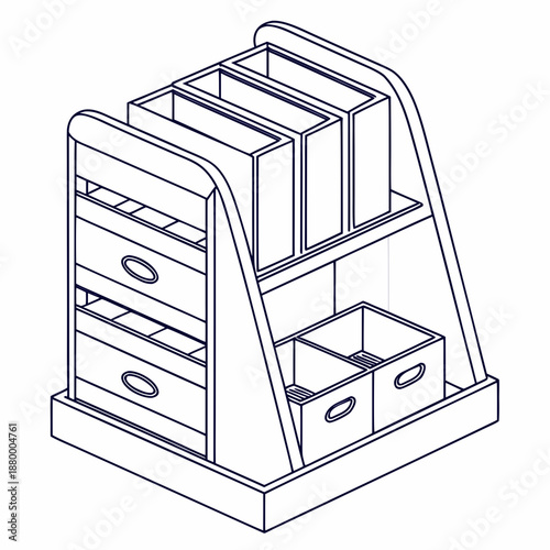 Multi-compartment desk organizer