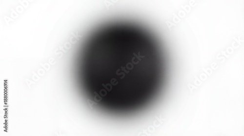 Soft radial gradient black circle on white background