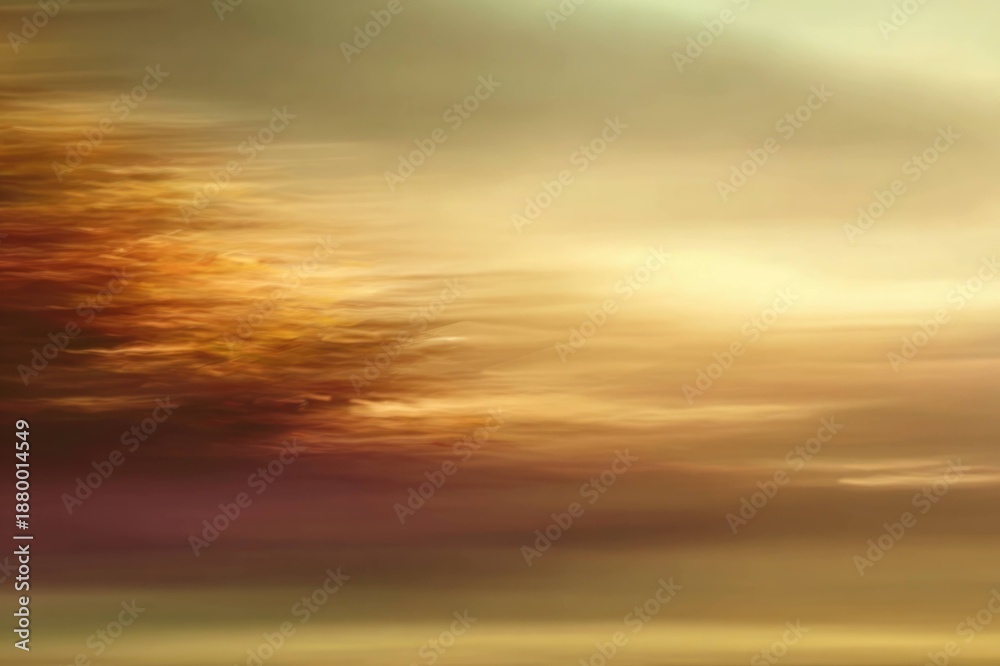 Obraz premium Golden Autumn Landscape with Motion Blur