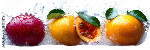 Vibrant citrus fruits display