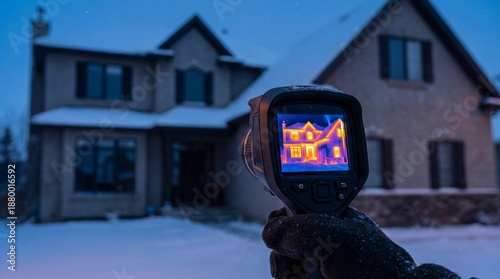 Home Energy Audit Thermal Camera Heat Loss Inspection