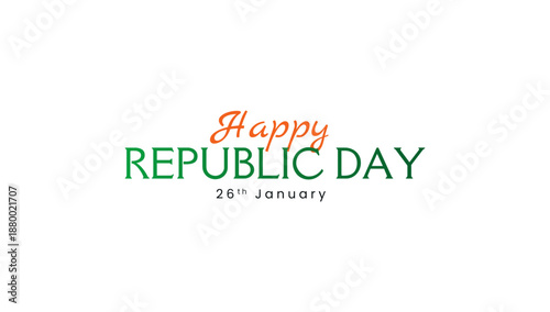 Creative Happy Republic Day Greeting Design Representing India’s National Spirit, Freedom, Unity, and Democratic Values