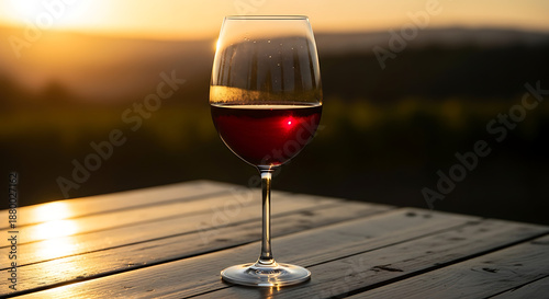 Premium Red Wine Tasting at Golden Hour in a Beautiful Vineyard
