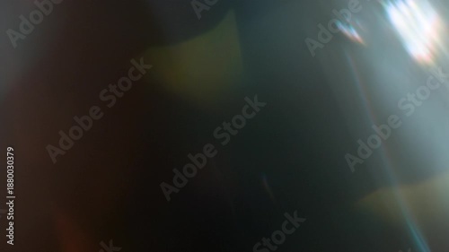 Real Shooted Cinematic Lens Flare Overlay on Black Background at 1000fps Slow Motion.