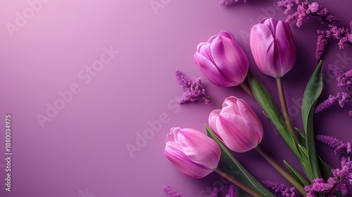 International Women's Day Background With Purple Theme